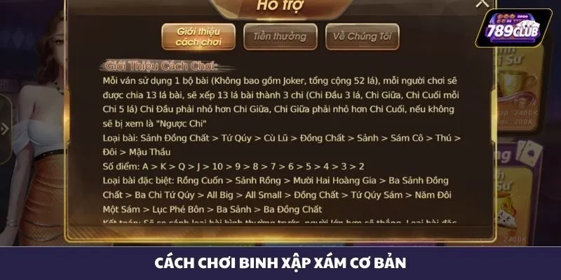 Cách chơi Binh Xập Xám cơ bản