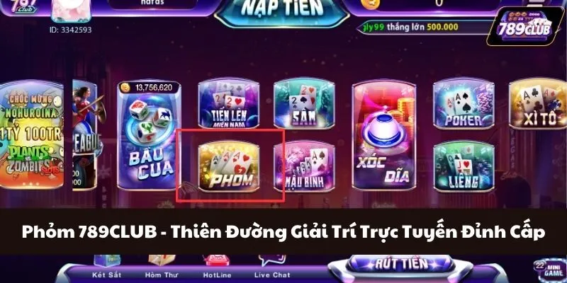 Phỏm 789CLUB - Thiên Đường Giải Trí Trực Tuyến Đỉnh Cấp